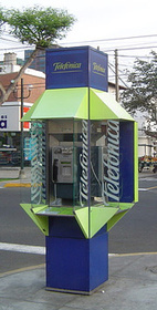 Madrid telephone booth