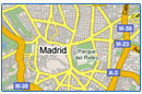 All our hotels in a map of Madrid